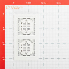 Рамка EKF Минск двухместная белая (ERM-G-302-10) - фото 2