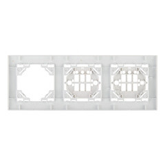 Рамка EKF Минск трехместная белая (ERM-G-303-10) - фото 3