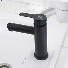 Смеситель для раковины РМС Sus однорычажный черный (SUS124BL-001F) - фото 4