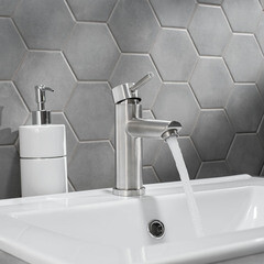 Смеситель для раковины РМС Sus однорычажный сталь (SUS124-001F) - фото 4