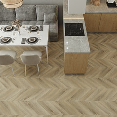 Плитка кварцвиниловая Norland Chevron Дуб Синистра замковая 1,6764 кв.м 5 мм с микрофаской художественная - фото 7