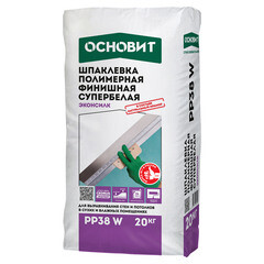 Изображение товара Шпаклевка полимерная Основит Эконсилк РР38 W финишная белая 20 кг