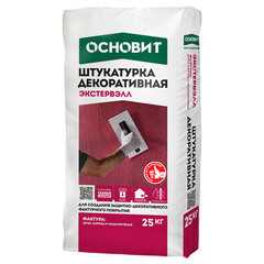 Изображение товара Штукатурка декоративная Основит Экстервэлл Короед 2,5 мм под покраску 25 кг