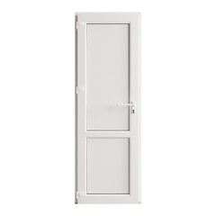 Металлопластиковая дверь VEKA 2050х600 мм алюминиевый порог белая левая глухая - фото 1