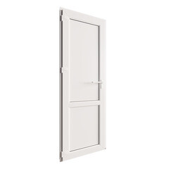 Металлопластиковая дверь VEKA 2050х600 мм алюминиевый порог белая левая глухая - фото 4