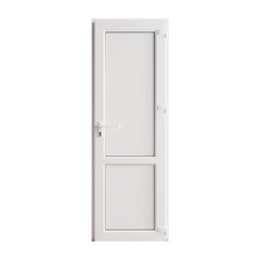 Изображение товара Металлопластиковая дверь VEKA 2050х600 мм алюминиевый порог белая правая глухая