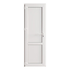 Изображение товара Металлопластиковая дверь VEKA 2050х800 мм алюминиевый порог белая левая глухая