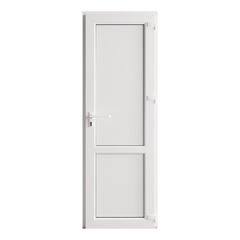 Металлопластиковая дверь VEKA 2050х700 мм алюминиевый порог белая правая глухая - фото 1