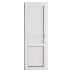 Металлопластиковая дверь VEKA 2050х700 мм алюминиевый порог белая левая глухая - фото 1