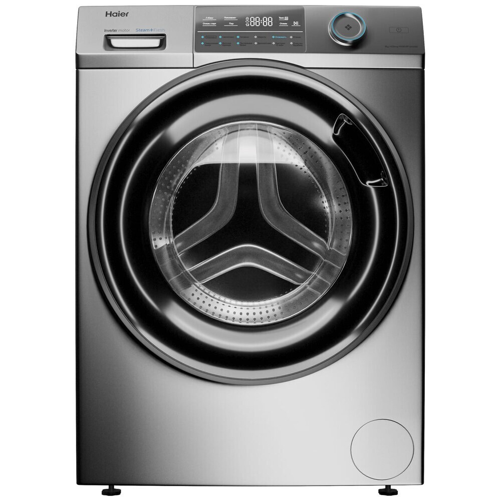 

Стиральная машина Haier HW80-BP14969BS серебристая, Серый;черный