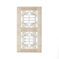 Рамка EKF Минск двухместная бежевая (ERM-G-302-20) - фото 3