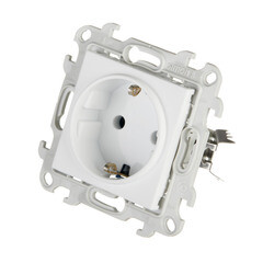 Розетка Simon 24 Harmonie встраиваемая белая (2420434-030) - фото 4