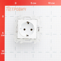 Розетка Simon 24 Harmonie встраиваемая белая (2420434-030) - фото 2