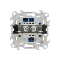 Выключатель Simon 24 Harmonie одноклавишный встраиваемый алюминий (2420101-033) - фото 3