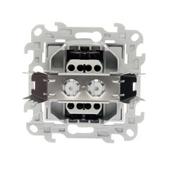 Переключатель Simon 24 Harmonie одноклавишный встраиваемый алюминий (2420251-033) - фото 3