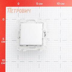 Переключатель Simon 24 Harmonie одноклавишный встраиваемый алюминий (2420251-033) - фото 2