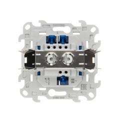 Выключатель Simon 24 Harmonie двухклавишный встраиваемый алюминий (2420398-033) - фото 3