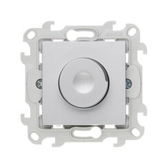 Диммер Simon 24 Harmonie встраиваемый алюминий (2410313-033) - фото 1