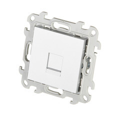 Розетка компьютерная Simon 24 Harmonie встраиваемая алюминий RJ45 (2410598-033) - фото 4