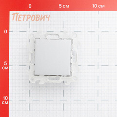 Заглушка Simon 24 Harmonie встраиваемая алюминий (2400800-033) - фото 2