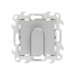 Вывод кабеля Simon 24 Harmonie встраиваемый алюминий (2410801-033) - фото 1