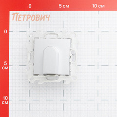 Вывод кабеля Simon 24 Harmonie встраиваемый алюминий (2410801-033) - фото 2