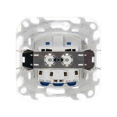 Розетка Simon 24 Harmonie встраиваемая алюминий с крышкой (2420448-033) - фото 3