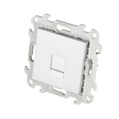 Розетка телефонная Simon 24 Harmonie встраиваемая алюминий RJ11 (2410480-033) - фото 4