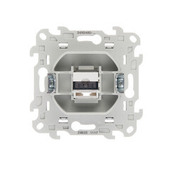 Розетка телефонная Simon 24 Harmonie встраиваемая алюминий RJ11 (2410480-033) - фото 3