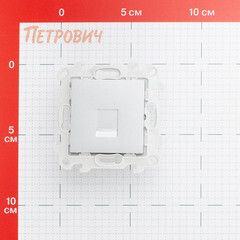 Розетка телефонная Simon 24 Harmonie встраиваемая алюминий RJ11 (2410480-033) - фото 2