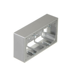 Коробка монтажная Simon 24 Harmonie двухместная накладная алюминий (2400752-033) - фото 4