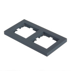 Рамка Lezard Vesna двухместная графит (742-3400-147) - фото 3