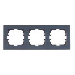Изображение товара Рамка Lezard Vesna трехместная графит (742-3400-148)
