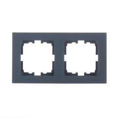 Рамка Lezard Vesna двухместная графит (742-3400-152) - фото 1