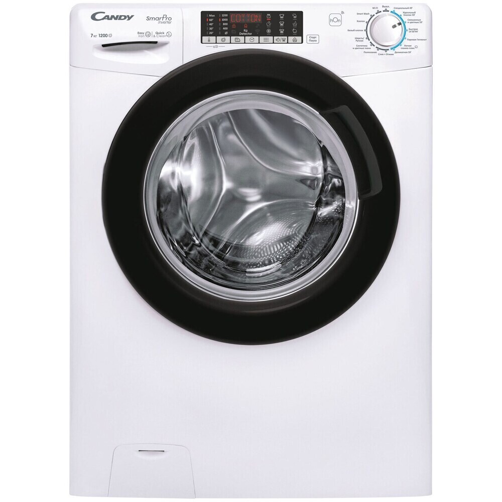 

Стиральная машина Candy Smart Pro Inverter CSO4 276TWMB-07 белая, Белый;черный