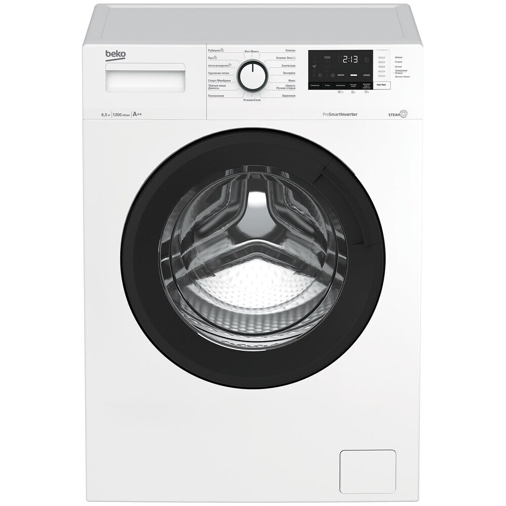 

Стиральная машина Beko WSRE6H612ZAWI белая, Белый