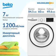 Стиральная машина Beko B3WFR572W белая - фото 5