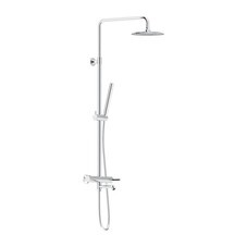 Душевая система Damixa Scandinavian Pure с верхним душем с лейкой с изливом хром (936740000)