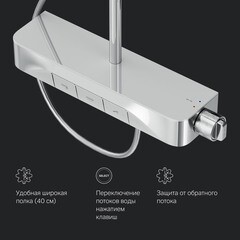 Душевая система AM.PM Func с верхним душем с лейкой с изливом хром (F078F700) - фото 9