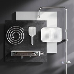 Душевая система AM.PM Func с верхним душем с лейкой с изливом хром (F078F700) - фото 5