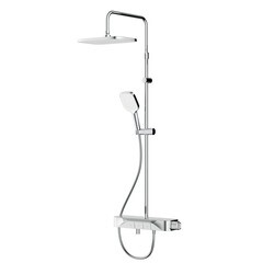 Душевая система AM.PM Func с верхним душем с лейкой с изливом хром (F078F700)