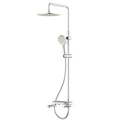 Душевая система AM.PM Like с верхним душем с лейкой с изливом хром (F0780700)