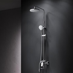 Душевая система AM.PM Sunny с верхним душем с лейкой с изливом хром (F0785C900) - фото 10