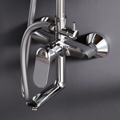 Душевая система AM.PM Sunny с верхним душем с лейкой с изливом хром (F0785C900) - фото 5