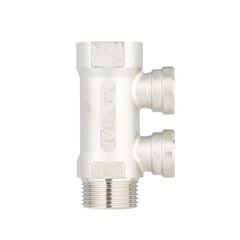 Коллектор Valtec 1 ВР(г) х 2 выхода 1/2 ВР(г) х 1 НР(ш) (VTc.550.N.0602) - фото 3