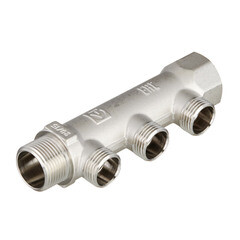 Изображение товара Коллектор Valtec 3/4 ВР(г) х 3 выхода 1/2 НР(ш) х 3/4 НР(ш) (VTc.500.N.0503)