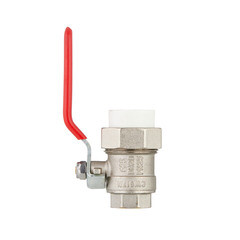 Изображение товара Кран шаровой латунный Valtec 25 мм х 3/4 ВР(г) для полипропиленовых труб с полусгоном (VTp.742.0.02505)