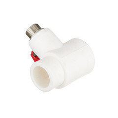 Тройник полипропиленовый Valtec 40 мм х 1/2 НР(ш) х 40 мм с шаровым краном на конус (VTp.781.0.04004) - фото 4