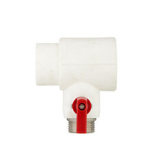 Тройник полипропиленовый Valtec 40 мм х 3/4 НР(ш) х 40 мм с шаровым краном на евроконус (VTp.781.0.04005) - фото 3