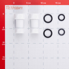 Соединитель прямой для полотенцесушителя Smart 1 ВР(г) х 3/4 ВР(г) белый (2 шт.) - фото 2